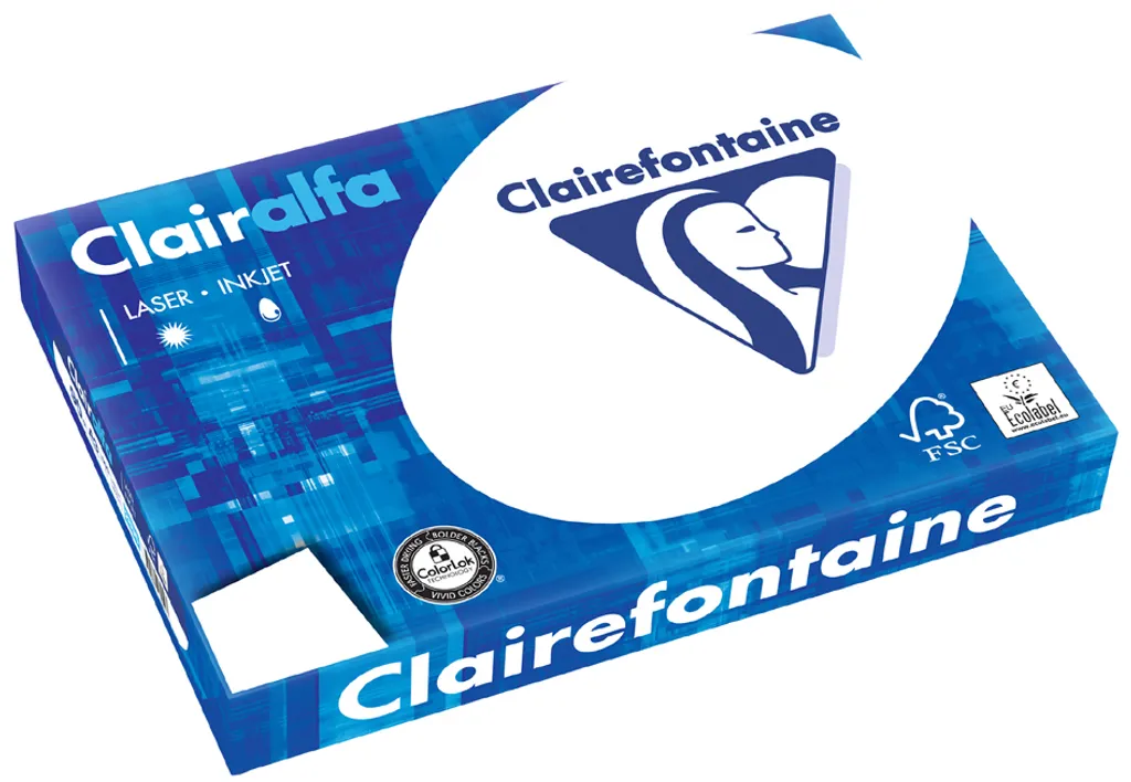 Clairalfa Multifunktionspapier DIN A3 90 g/qm extra weiß 500 Blatt